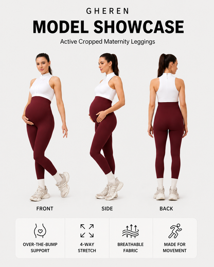 Active Cropped Maternity Leggings