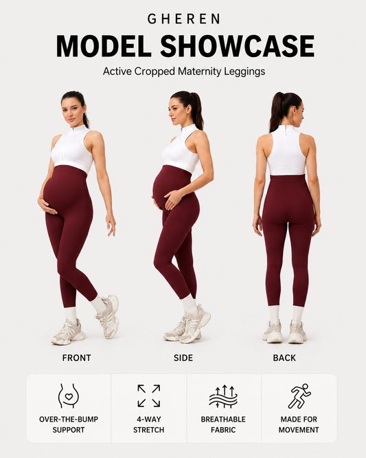 Active Cropped Maternity Leggings