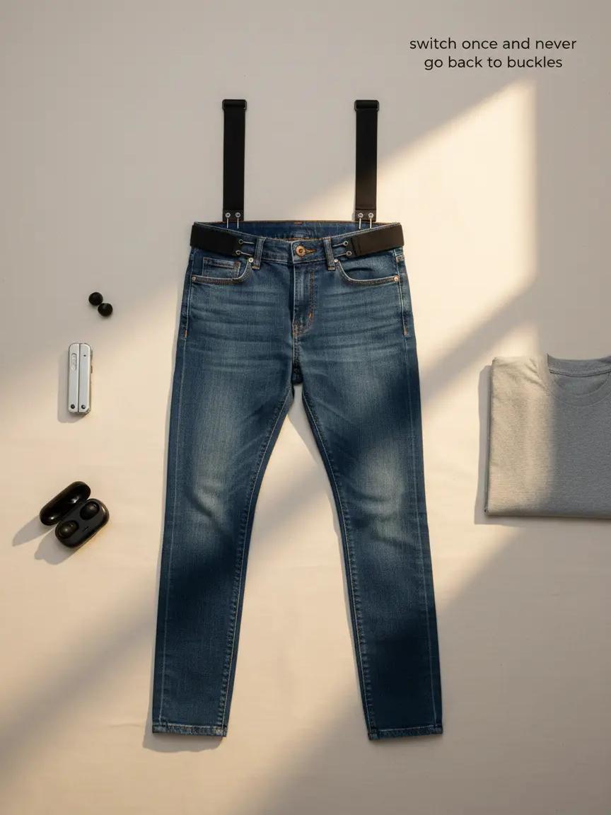 Gheren Buckleless Elastic Belt Hook